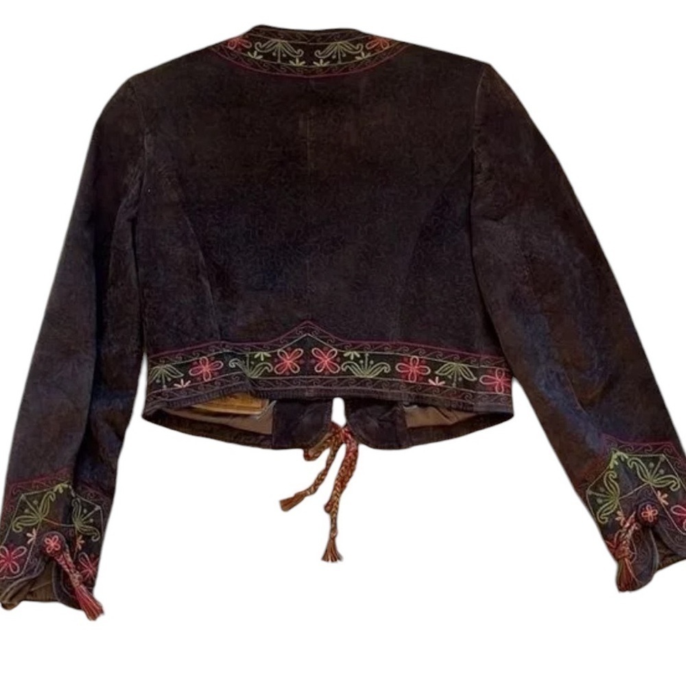 Double D Ranch Wear suede embroidered Peruvian Jacket limited edition RARE - Picture 3 of 14